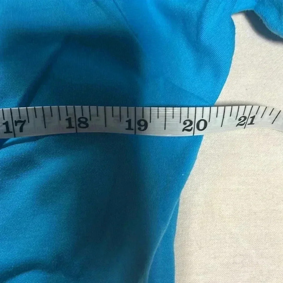 IB Diffusion Turquoise Blue Cotton WMN Cardigan with beadings and Jewels - SZ M - Picture 8 of 10